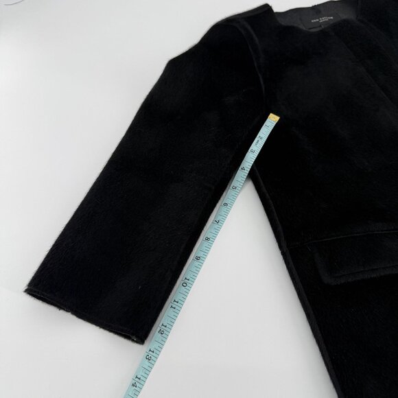 Ann Taylor Petite Faux Fur Coat XSP Black Polyester - Picture 13 of 13